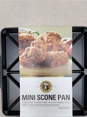 King Arthur Nordic Ware 
Mini Scone Biscuit Cast Aluminum Non Stick Baking Pan